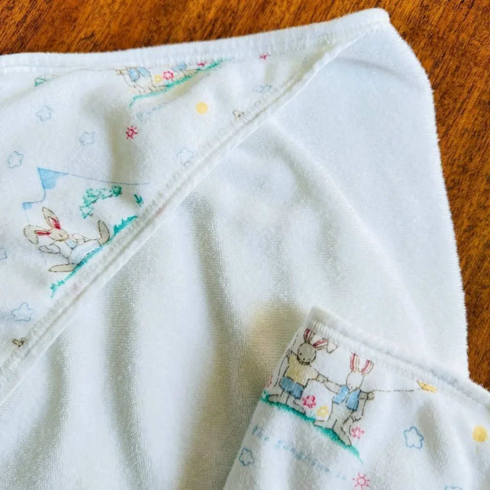 Vintage 90’s Carter's If They Could Just Stay Little Baby Towel Washcloth Set